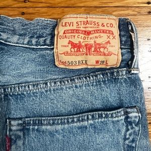 Levi’s 503 BXX narrow leg jeans